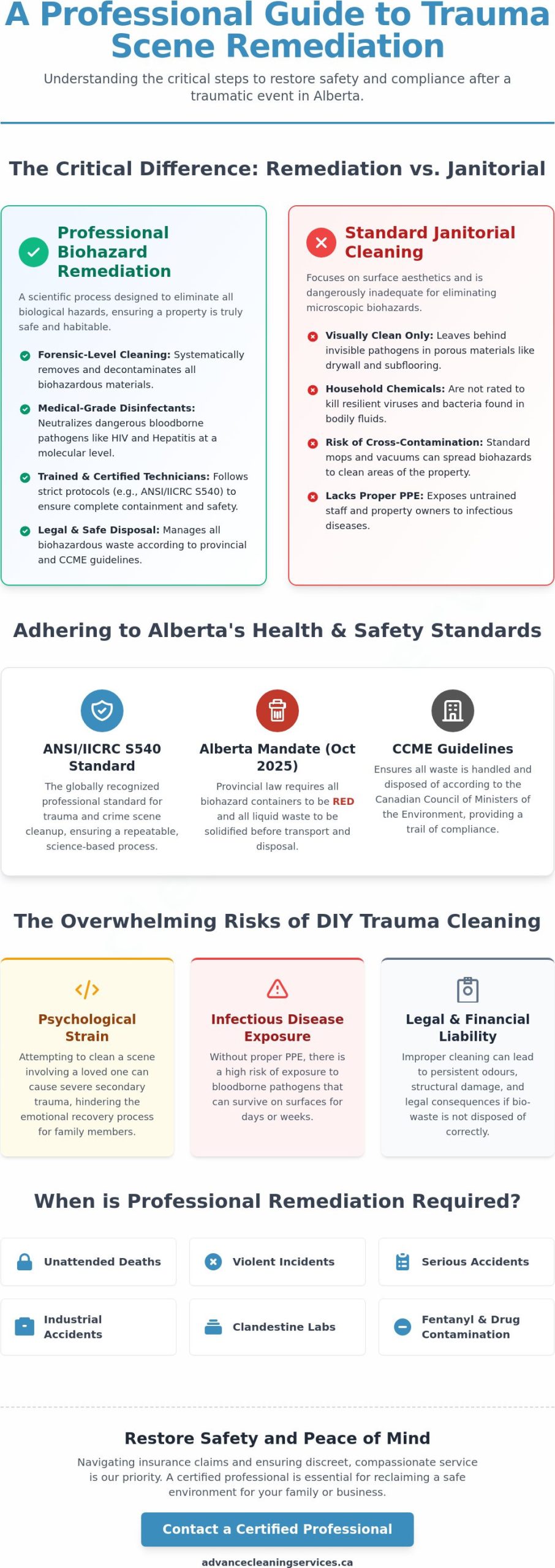 Trauma Scene Cleanup in Alberta: A Comprehensive Guide to Professional Remediation