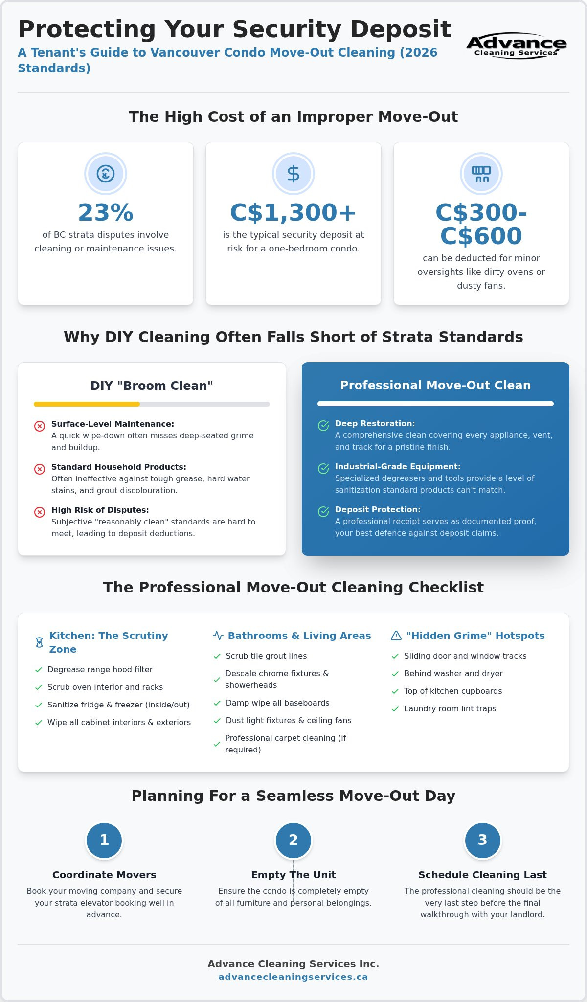 Condo Move Out Cleaning Vancouver: Your 2026 Guide to Securing Your Deposit